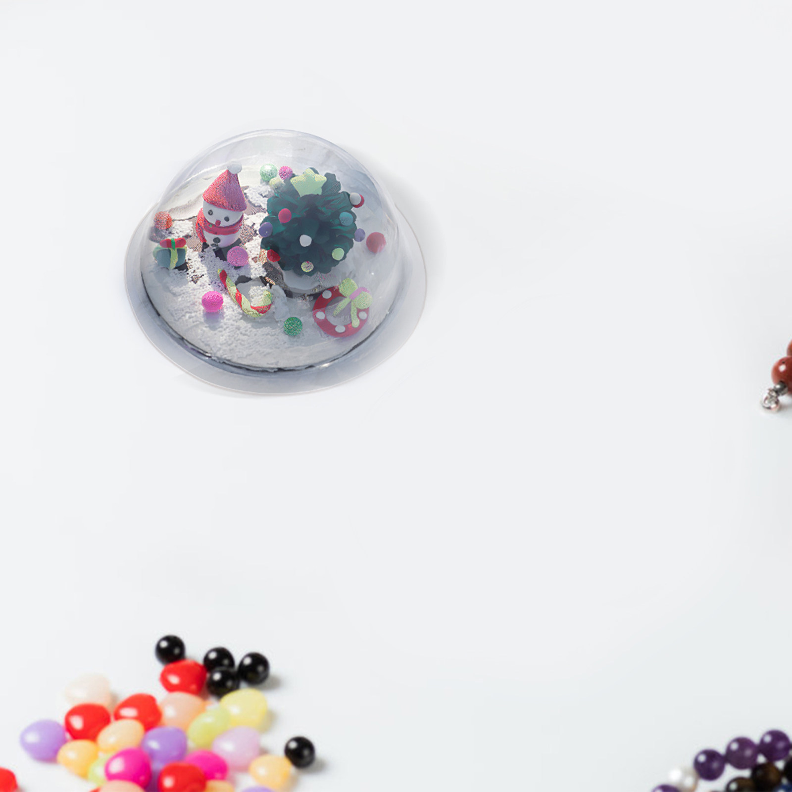 Plastic Dome Clear - 30Pcs Christmas Village Decorations Clear Plastic