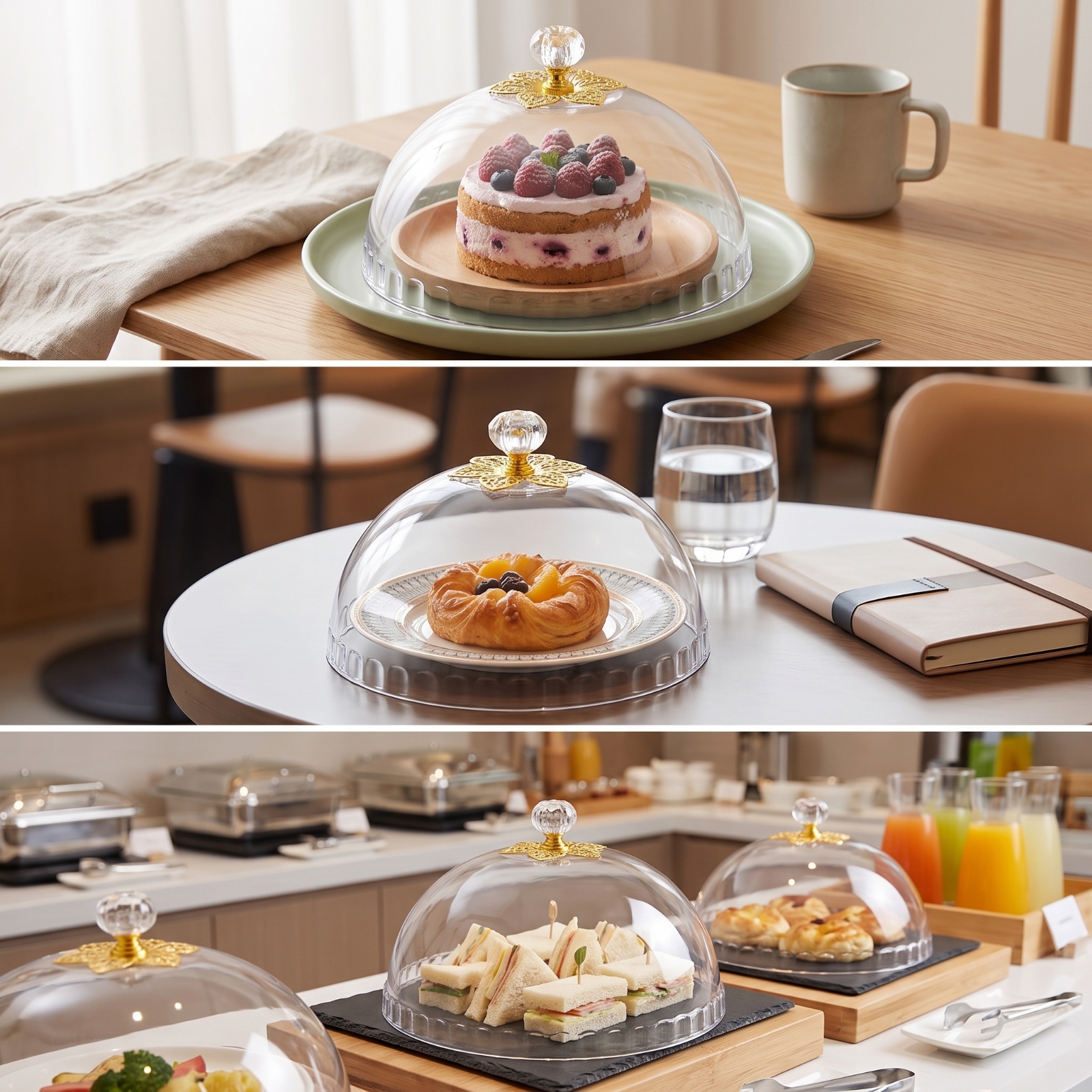 Food Cover with Knob Transpare – Plastic Dome Clear recenzja i cena