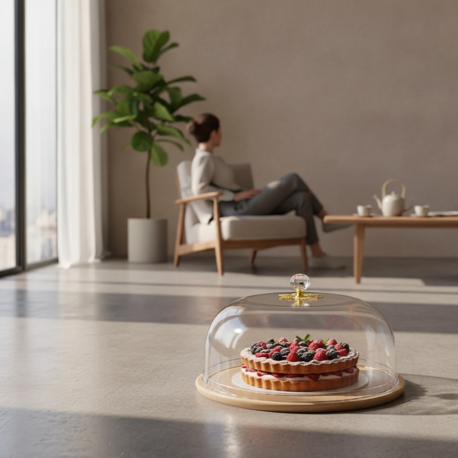 Food Cover with Knob Transpare – Plastic Dome Clear recenzja i cena