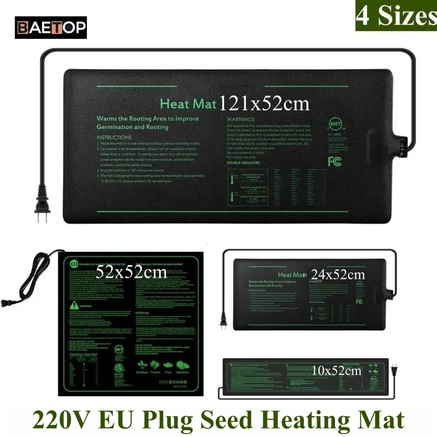4 Sizes 220V EU Plug Seedling  – Heat Mat Seedling recenzja i cena