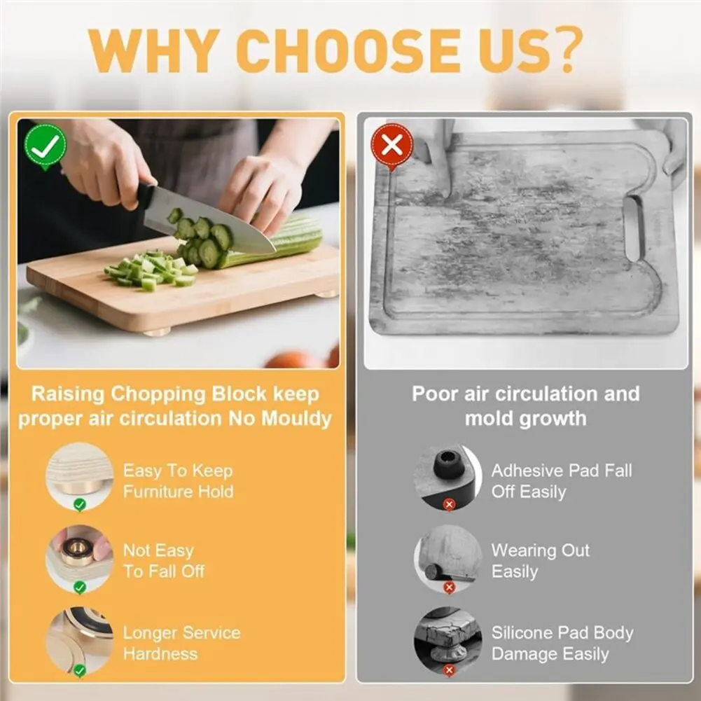 8 Brass Chopping Board Feet wi – Cutting Board Foam recenzja i cena