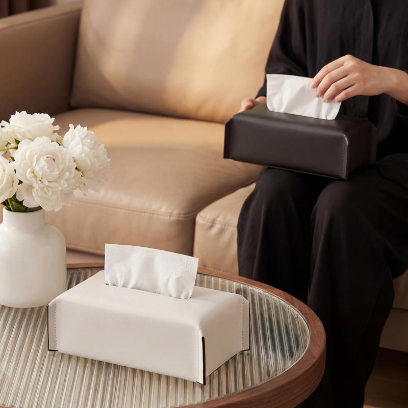 [C] Luxury Tissue Box Leather  – Agar Tissue Culture recenzja i cena