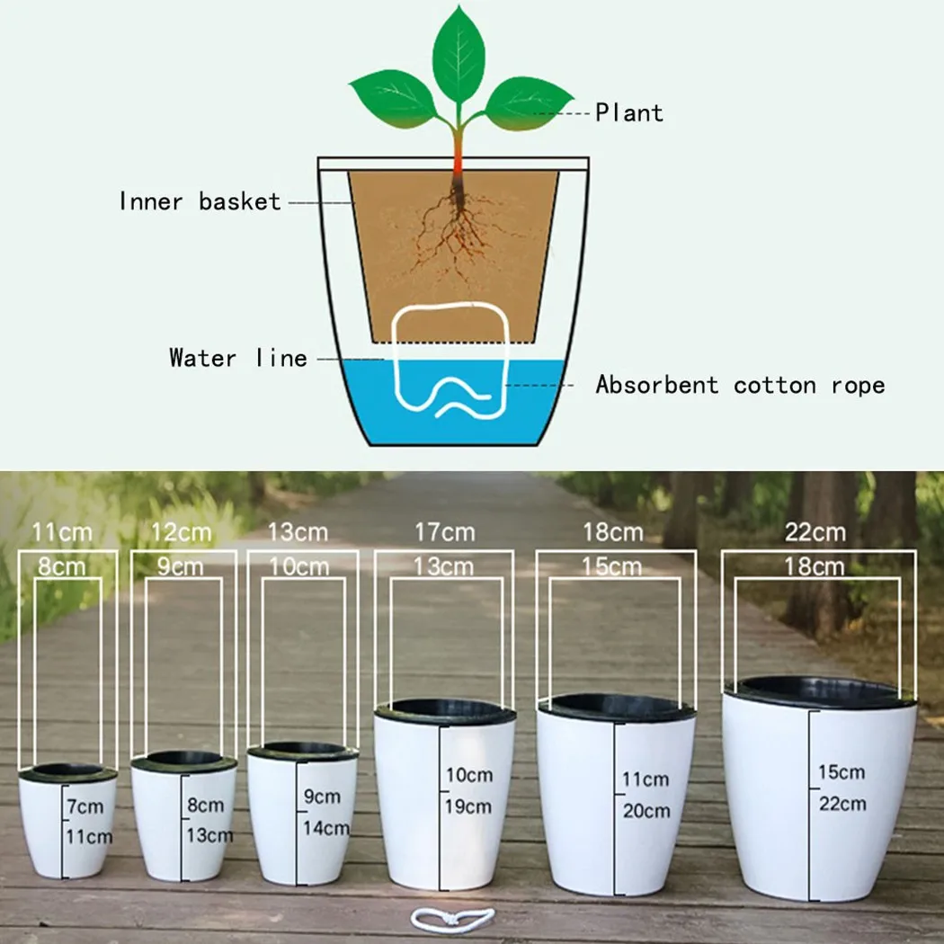 Lazy Flower Pot Self-Watering  – Self Watering Insert recenzja i cena