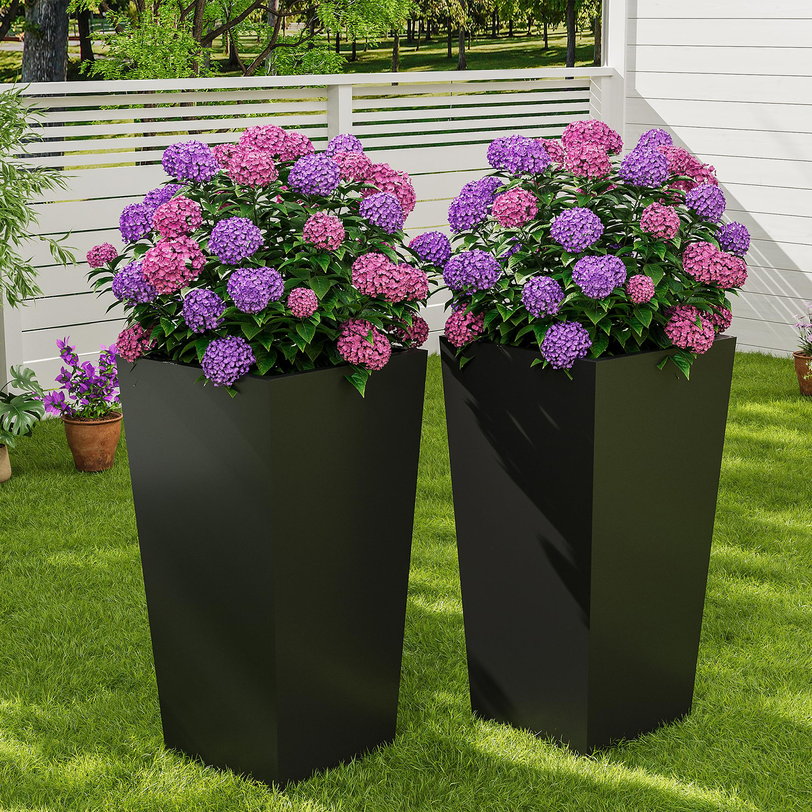 Set Of 2 30in Tall Planters Fo – Self Watering Insert recenzja i cena