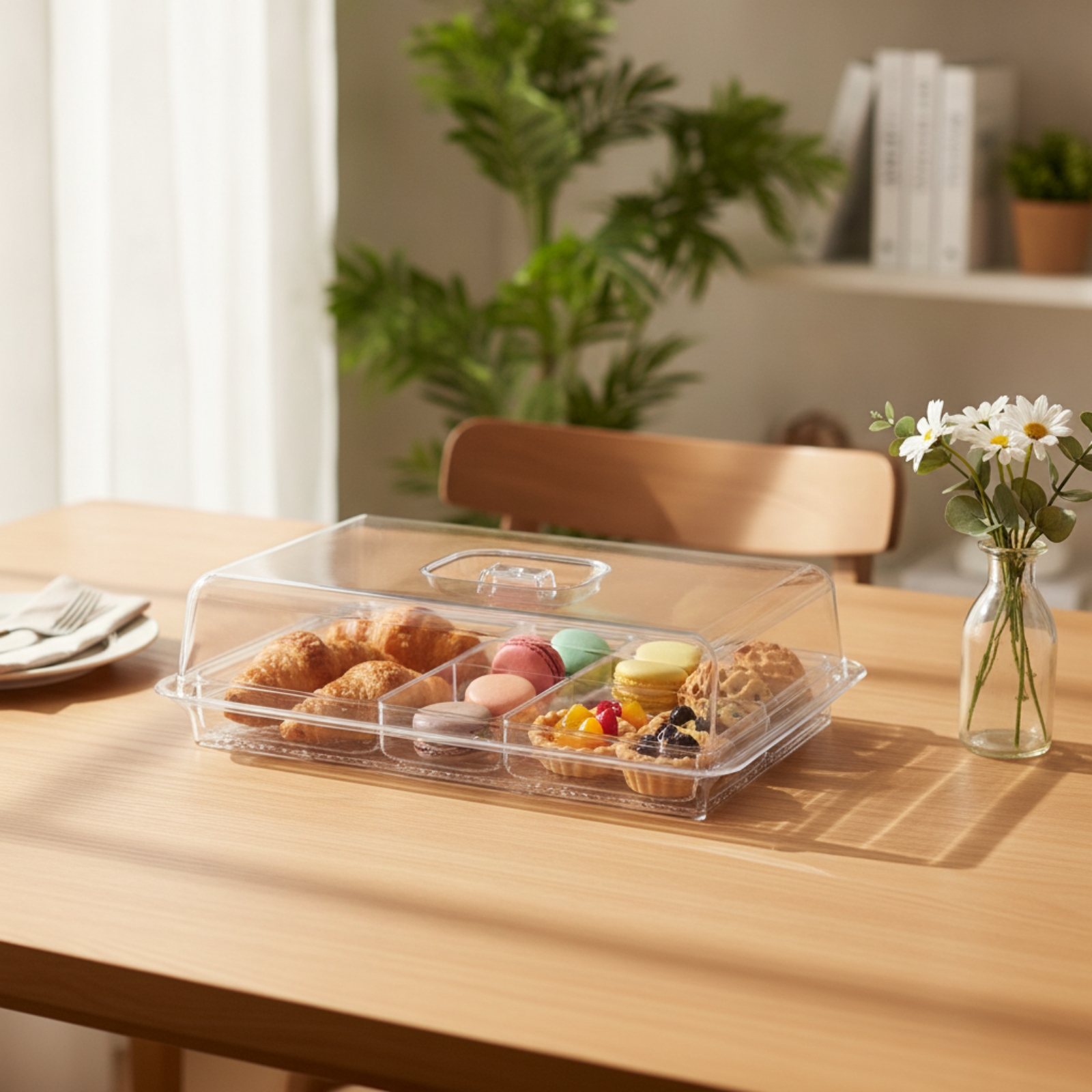 Food Cover with Base Dustproof – Plastic Dome Clear recenzja i cena
