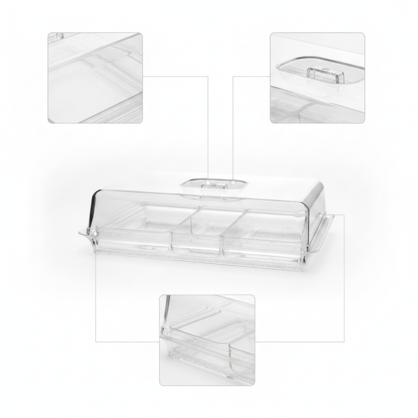 Food Cover with Base Dustproof – Plastic Dome Clear recenzja i cena