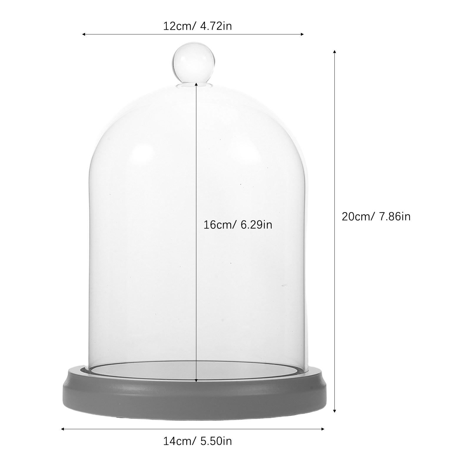 Glass Dome Cloche Bell Jar Cle – Plastic Dome Clear recenzja i cena