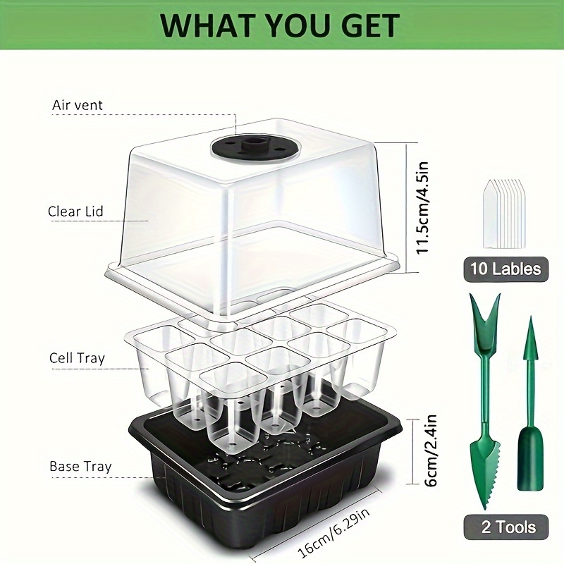 Seedling Starter Kit 1/2/3 Set – Humidity Dome Kit recenzja i cena