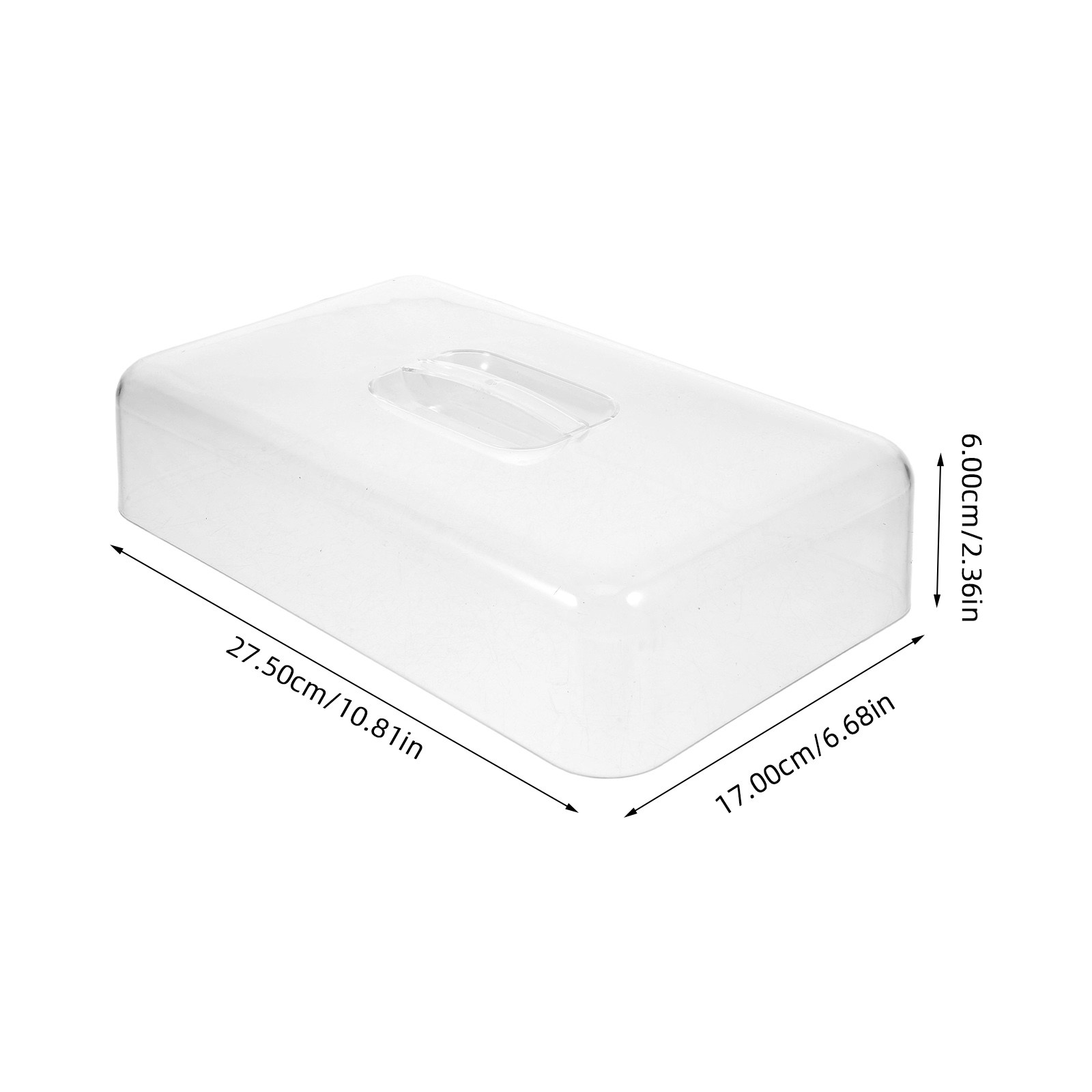 2Pcs Clear Acrylic Rectangular – Plastic Dome Clear recenzja i cena