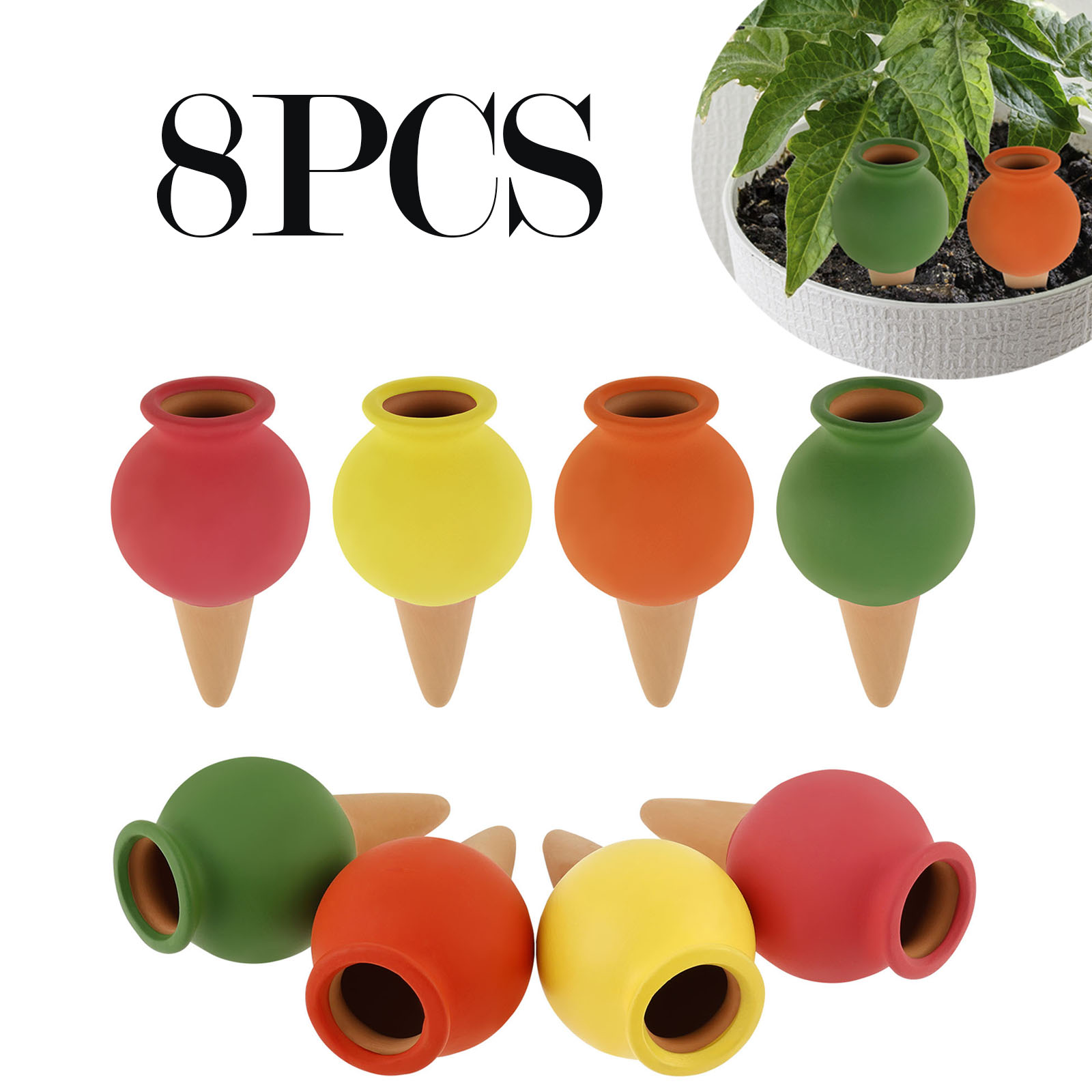 8Pcs Terracotta Self Watering  – Self Watering Insert recenzja i cena