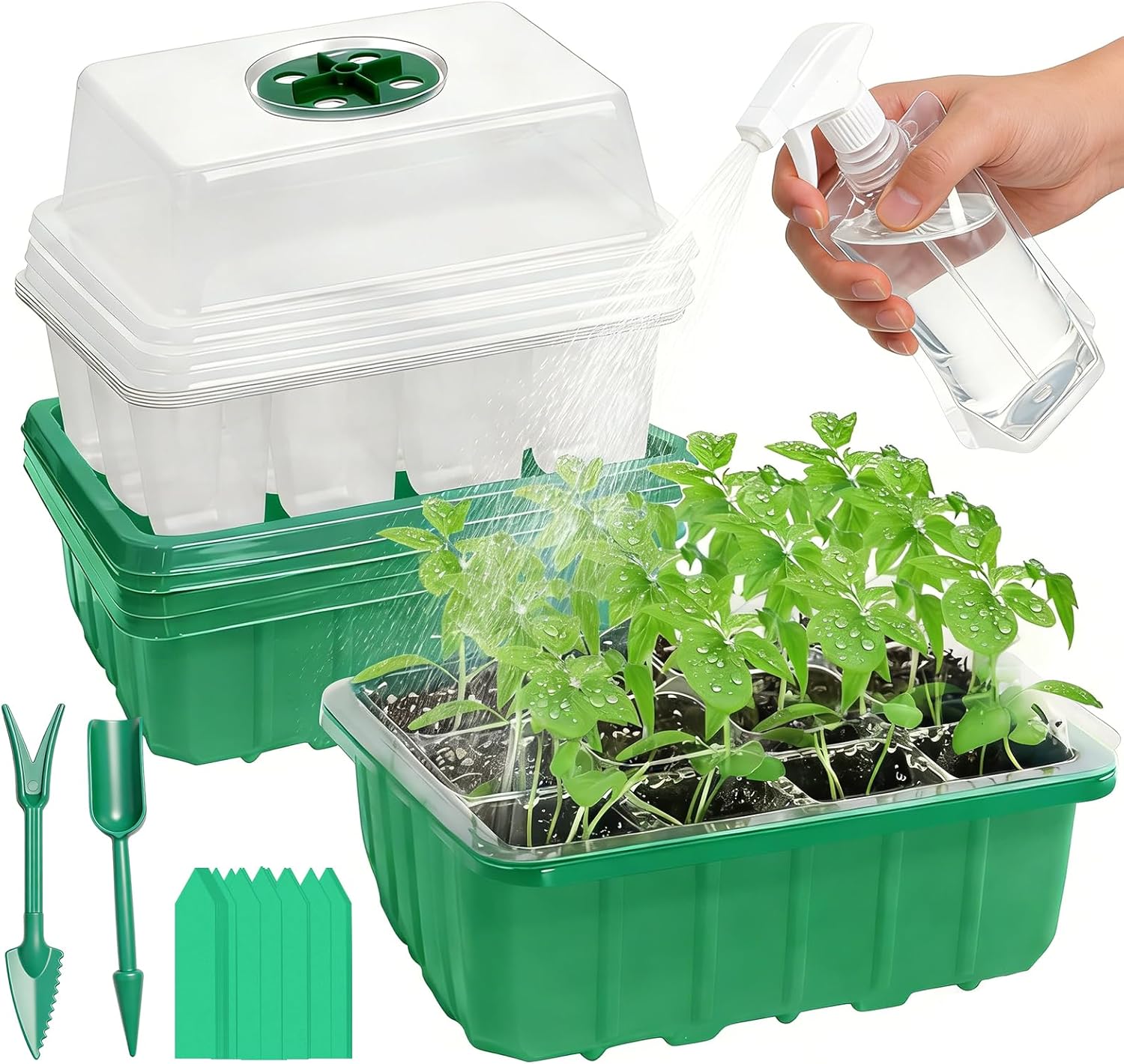 5-Pack Seed Starter Tray Kit w – Humidity Dome Kit recenzja i cena