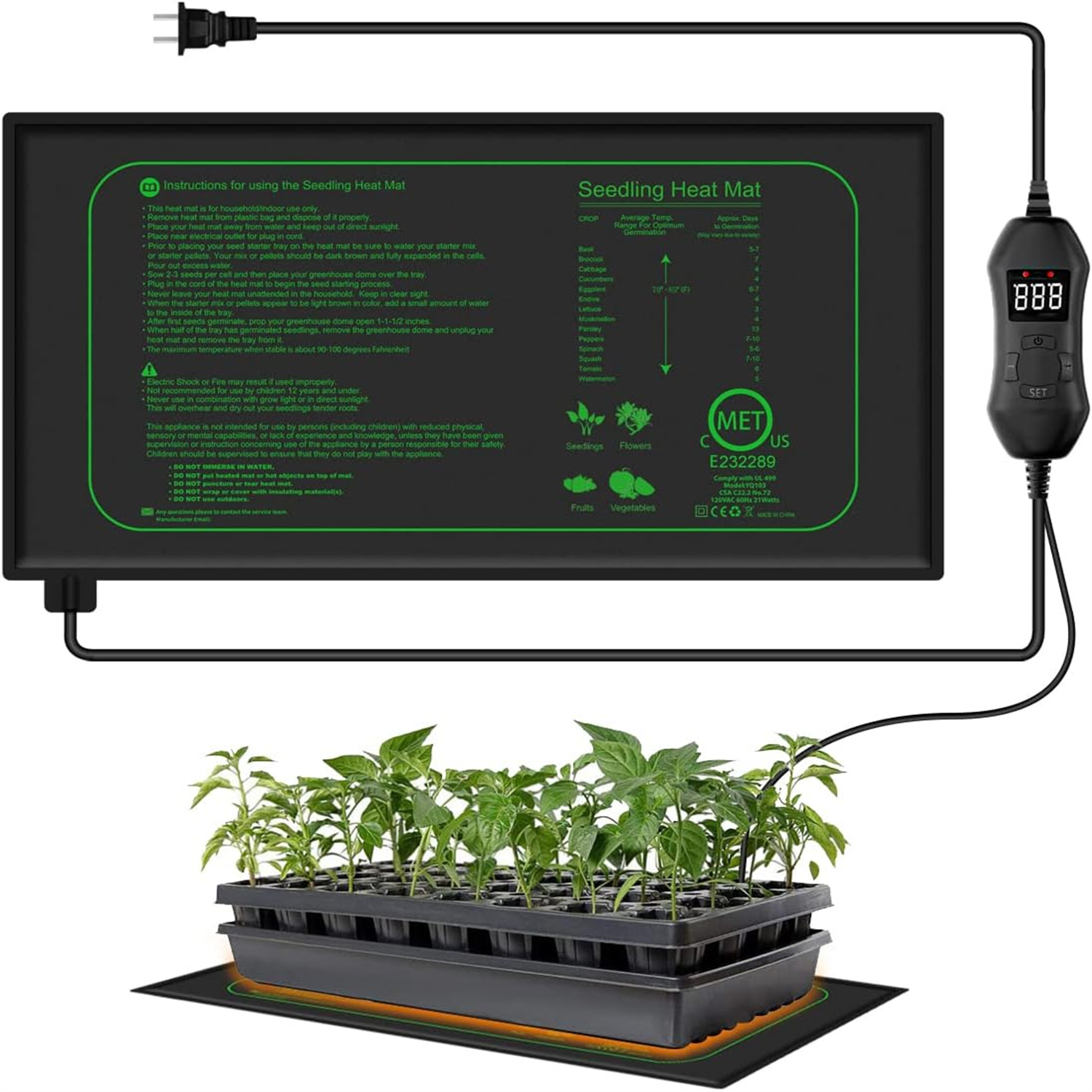 Seedling Heat Mat With Digital – Heat Mat Seedling recenzja i cena