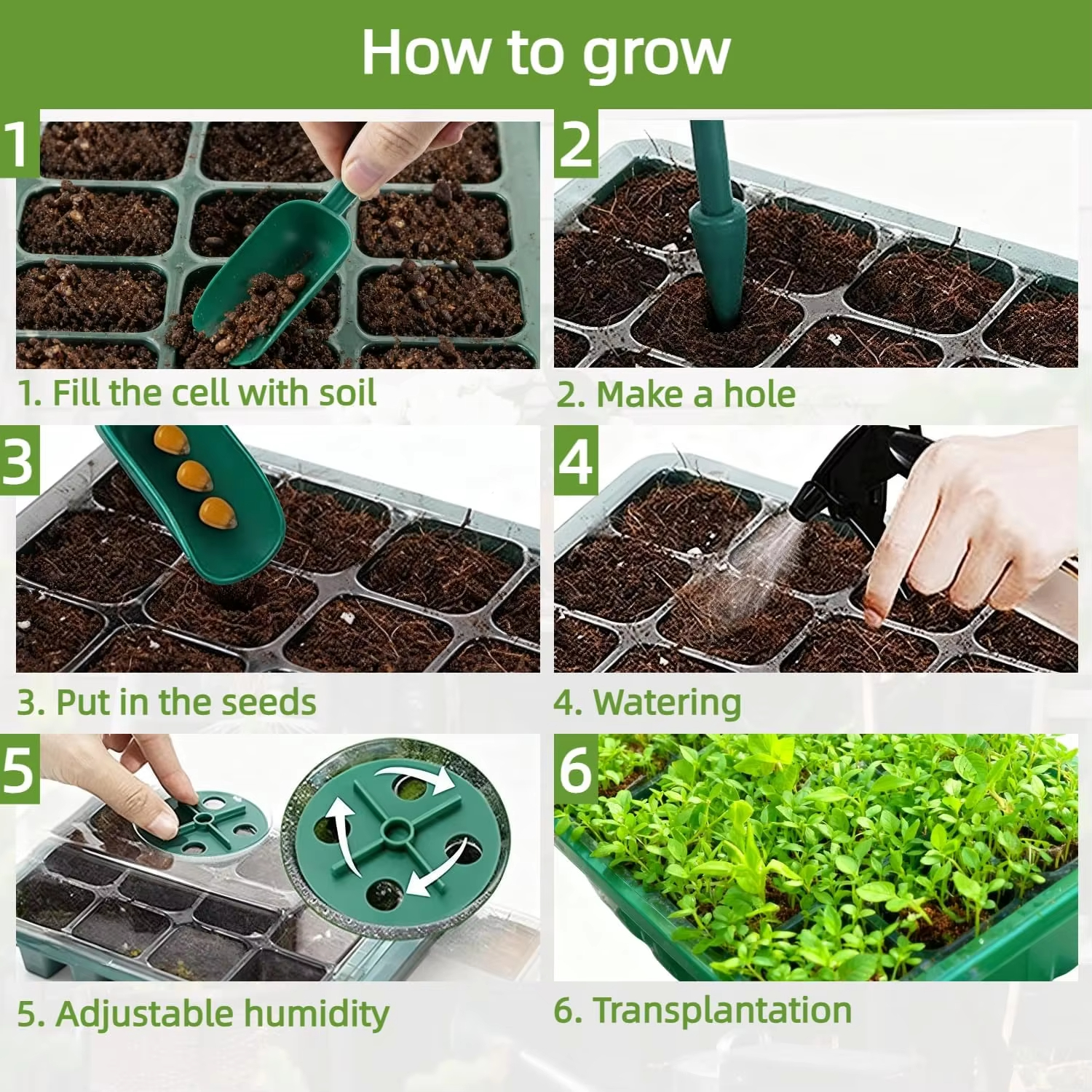 3Pcs Seed Starter Tray Mini Gr – Humidity Dome Kit recenzja i cena