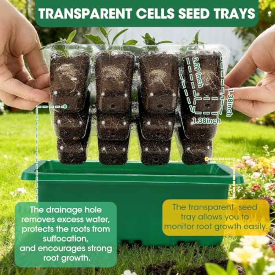 5 Packs Seed Starter Tray with – Humidity Dome Kit recenzja i cena