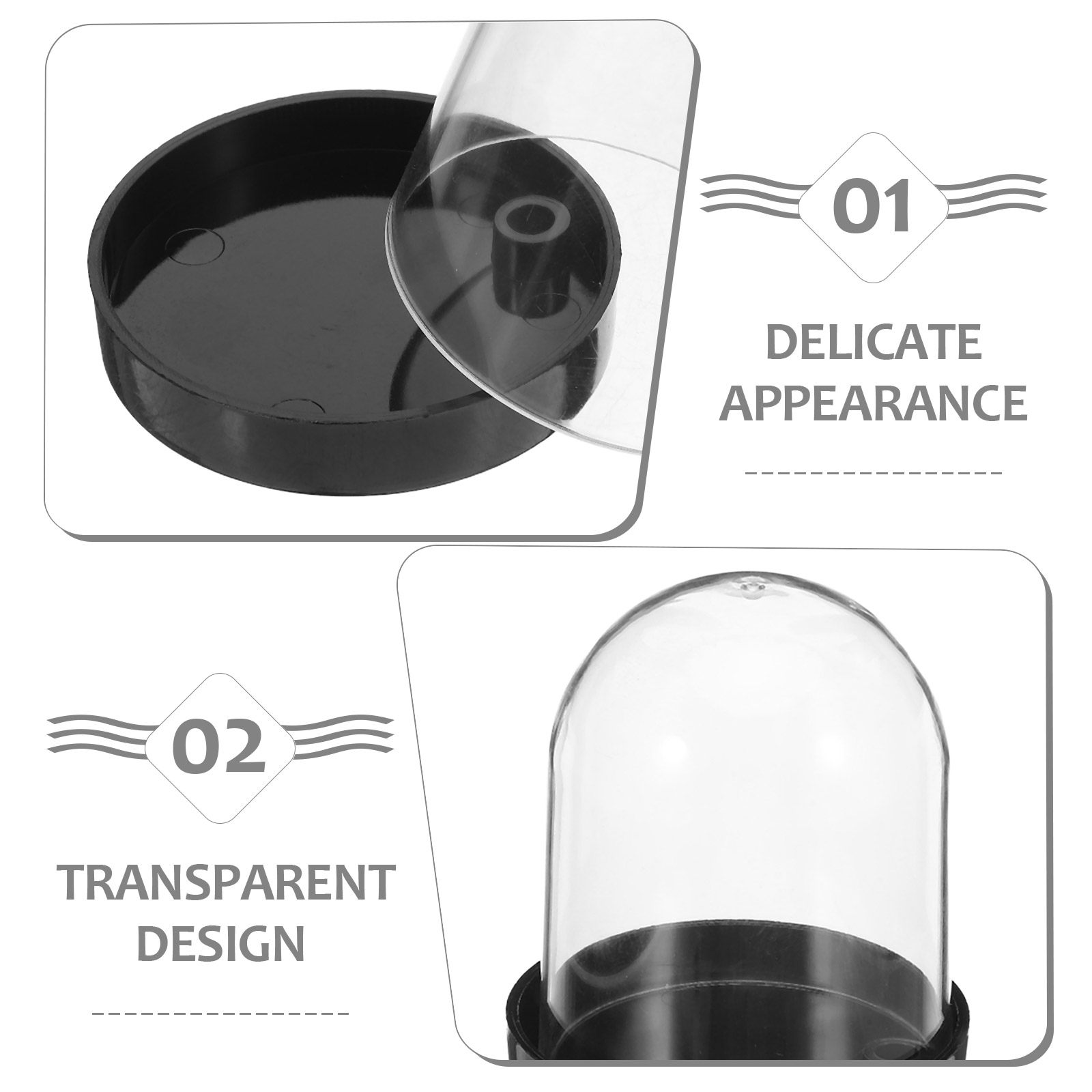 4Pcs Clear Micro Landscape Dom – Plastic Dome Clear recenzja i cena
