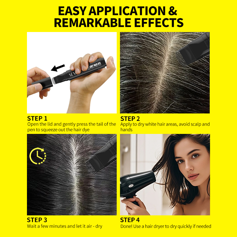 Temporary Hair Dye Pen Comb In – Root Stimulator Liquid recenzja i cena